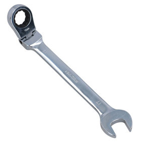 17mm Metric Flexi Head Ratchet Combination Spanner Wrench 72 Teeth