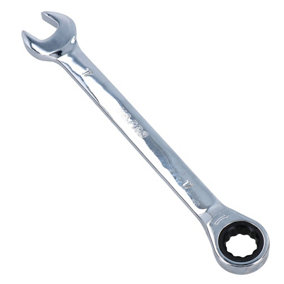 17mm Metric MM Combination Gear Ratchet Spanner Wrench 72 Teeth