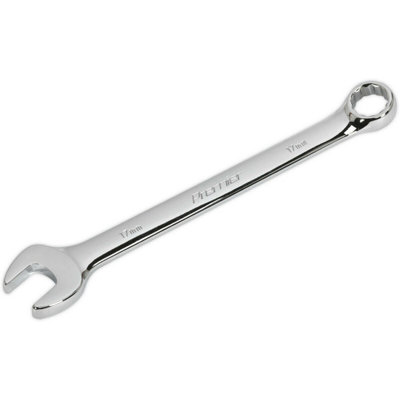 17mm Steel Combination Spanner - Long Slim Design Combo Wrench - Chrome ...