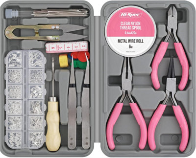 17Pc Jewellery Making Tool Kit for Bracelet, Necklace, Earring 600PC ...
