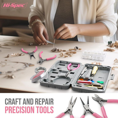 Gold Jewellery Making Tools 2026.17Pc Jewellery Making Tool Kit for Bracelet, Necklace, Earring 600PC ...