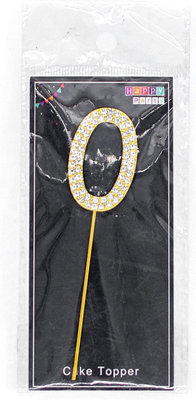 18 Gold Diamond Sparkley Cake Topper Number Year For Birthday ...