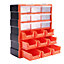 18 Grids Multi Drawer Parts Storage Cabinet Tool Organizer