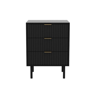 18-inch-fluted-3-drawer-nightstand-black-narrow-bedside-cabinet-modern