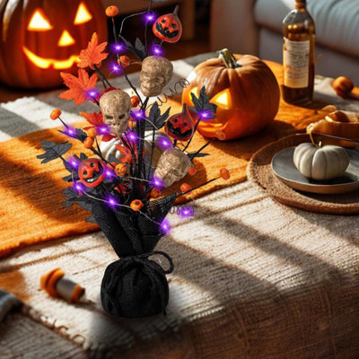 18 Inch Halloween Tree, Halloween Table Decoration Artificial