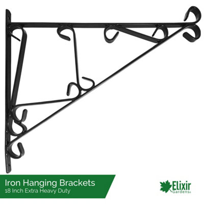 18 INCH Hanging Basket Mounting Brackets x 10