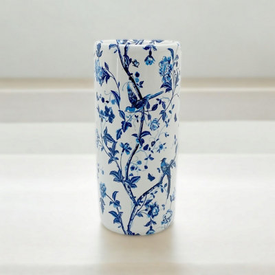 Hand Panted Blue & Whte Porcelan Umbrella Stand | Umbrella Stand