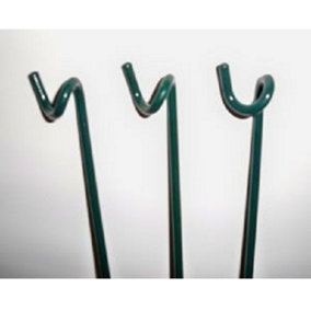 18 Inches Grow Through Legs Bare Metal/Ready to Rust (Pack of 3) - Ring Sold Separately - Steel - Green - H45.7 cm