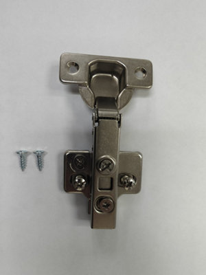 18 PACK Premier Soft Close Kitchen/ Bedroom Cabinet Door Hinges  Including Screws and Clip on Backplate Adjustable