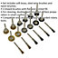 18 PACK Rotary Tool Brush Set - Brass Steel and Nylon Crimped Wire Brushes