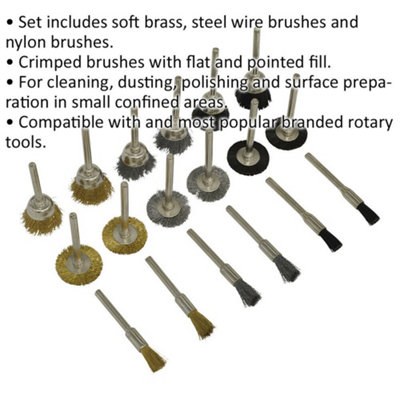 Wire brush deals for drill b&q