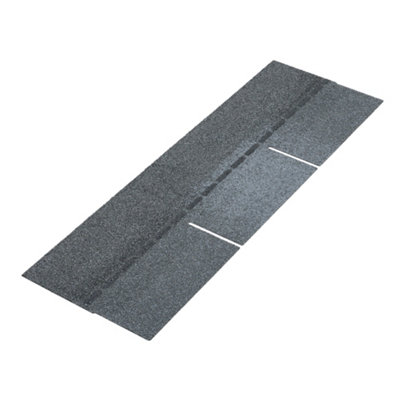 18 Pcs Asphalt Roof Shingle Bitumen Shed Roof Tiles 2.6 m² ,Rectangular, Grey
