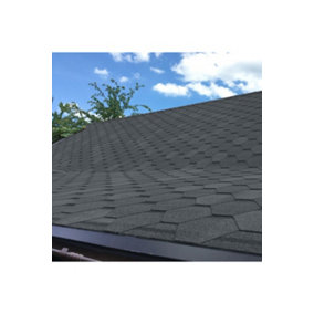18 Pcs Bitumen Roofing Shingle Shed Felt Roof Tiles,Hexagon Shingle, Cloud lime, 2.6 m²