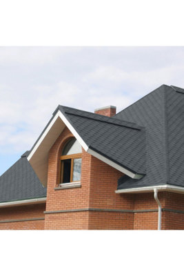 18 Pcs Bitumen Roofing Shingle Shed Felt Roof Tiles,Hexagon Shingle, Cloud lime, 2.6 m²
