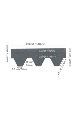 18 Pcs Bitumen Roofing Shingle Shed Felt Roof Tiles,Hexagon Shingle, Cloud lime, 2.6 m²
