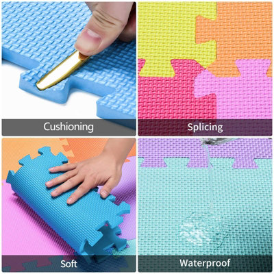 10 Pack Exercise Mat Soft EVA Foam Tiles Puzzle Gym Floor Kids Yoga Mat  Play