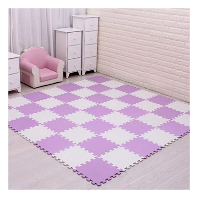 18 Pcs Soft EVA Foam Gym Garage Playroom Kid Floor Play Mat Tile yoga exercise