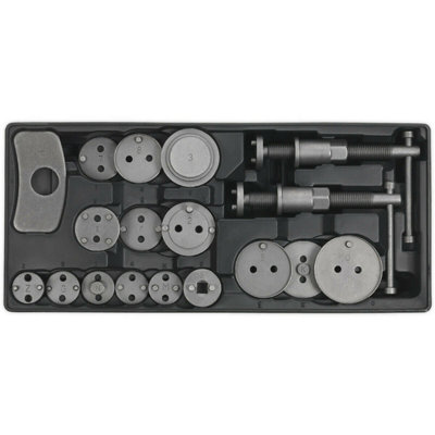 18 Piece Premium Brake Wind-Back Kit with Modular Tool Tray for ...