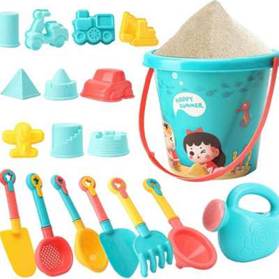 18 Pieces Beach Bucket Set Toys for Kids