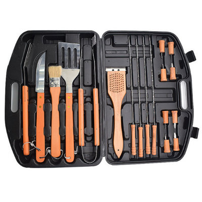 18 Pieces Stainless Steel Barbecue Equipment Kit