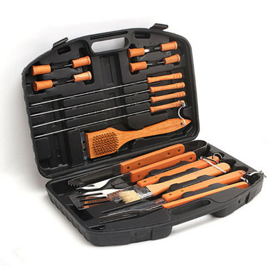 18 Pieces Stainless Steel Barbecue Equipment Kit - 3