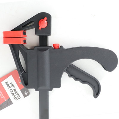 18" Rapid Bar Clamp - Quick Release Bar and Clamp Spreader (Pack of 2) - 4
