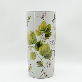 18" Round Floral Umbrella Stand - Vase  - L20 x W20 x H46 cm