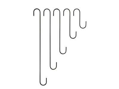 18" S Hooks - Pack of 3