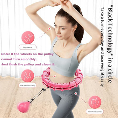 18 Section Adjustable Weighted Smart Hula Hoop Suitable for Waist 50 103cm