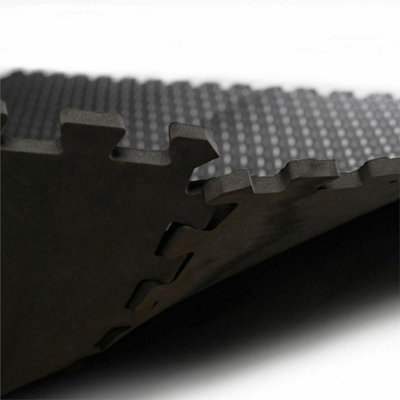 18 x Interlocking EVA Foam Floor Tiles EVA Grey Shock Absorbing Garage Shed Gym - 5