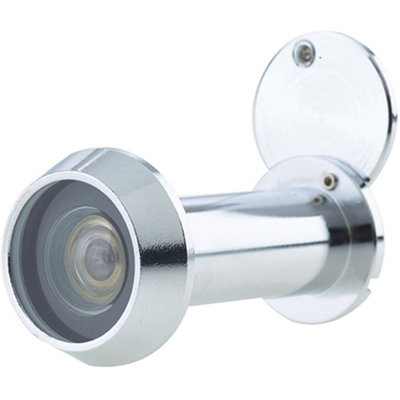 180 Degree Door Viewers for 50-70mm Doors - Polished Chrome Finish with Intumescent Features