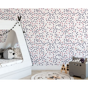 180 Mini Pastel Irregular Polka Dot Wall Stickers