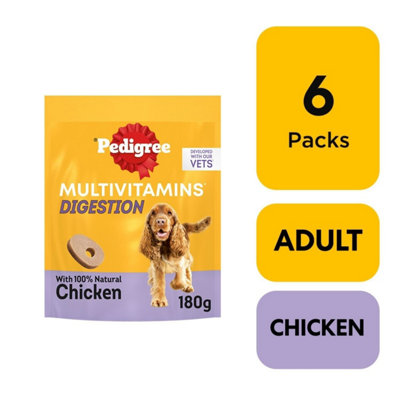 180 Pedigree Multivitamins Digestion Soft Dog Chews Dog Treats (6 x 180g) Price Comparisons | Compare The Build