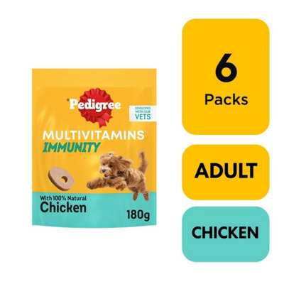 180 Pedigree Multivitamins Immunity Soft Dog Chews Dog Treats (6 x 180g) Price Comparisons | Compare The Build