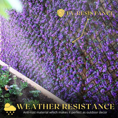 180 x 60cm Vivid Violet Trellis  Decorative Garden Screening - 4