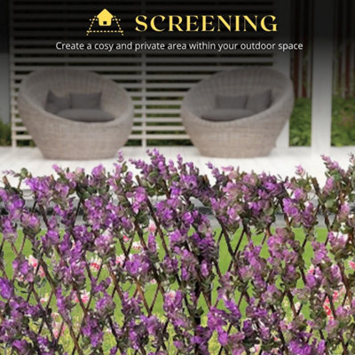180 x 60cm Vivid Violet Trellis  Decorative Garden Screening - 5