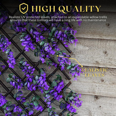 180 x 60cm Vivid Violet Trellis  Decorative Garden Screening - 6