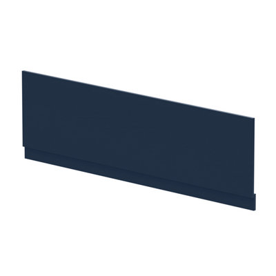 1800mm Edge/Power Straight Front Bath Panel & Plinth - Matt Midnight Blue