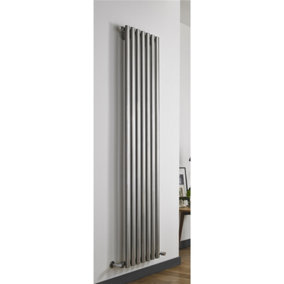 1800mm (H) x 250mm (W) - Stainless Vertical Radiator (Paris) - DOUBLE Panel - (1.8m x 0.25m) - Depth 88mm