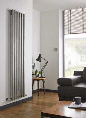 1800mm (H) x 310mm (W) - Stainless Vertical Radiator (Paris) - DOUBLE Panel - (1.8m x 0.31m) - Depth 88mm