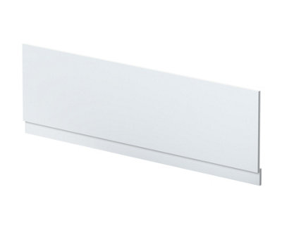 1800mm Straight Reversible Bath Front Panel & Plinth - Satin White