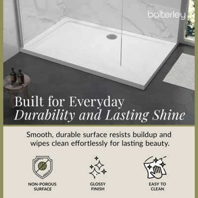 1800mm x 800mm - Premium Slimline Rectangular Shower Tray
