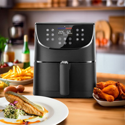 1800W 5.5L XXL Air Fryer Oven Oil Free Air Fryers with Rapid Air Technology for