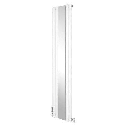 1800x381mm White Vertical Radiator - Single Oval Column Design with ...