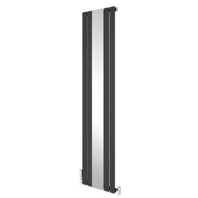 1800x407mm Anthracite Vertical Radiator - Single Flat Panel Design with ...