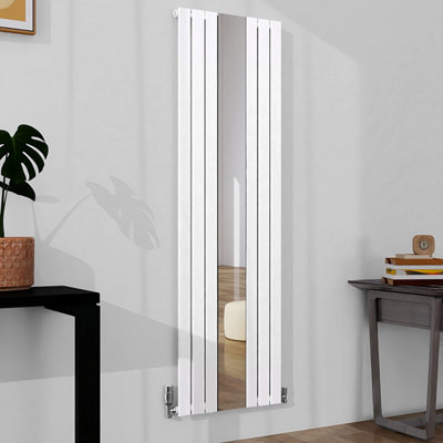 1800x535mm White Vertical Radiator - Single Flat Panel Design with ...