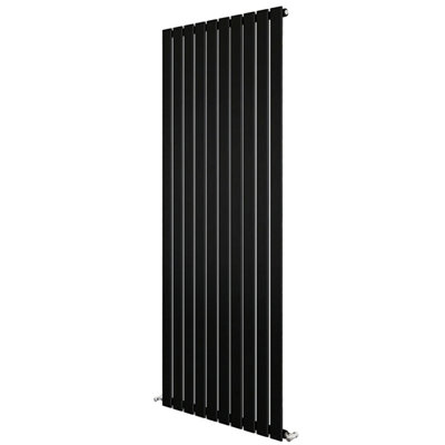 1800x680mm Vertical Single Flat Panel Designer Radiator Black