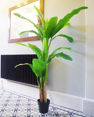 180cm Artificial Banana Plant Tropical Natural Tree | DIY at B&Q