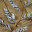 180cm Christmas Glitter Leaf Garland In Silver