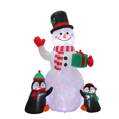 180cm Christmas Inflatable Penguin Snowman Air Blown with